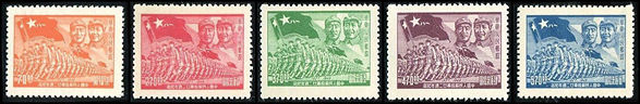 J.HD-51 华东邮政管理总局中国人民解放军二十二周年纪念邮票